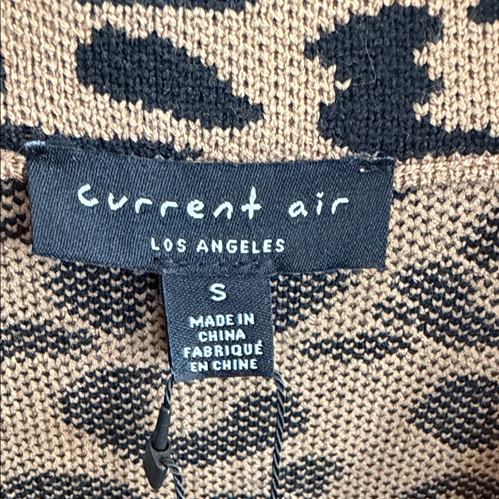 Current Air Leopard Print Button-Down Jacket - Ta… - image 2